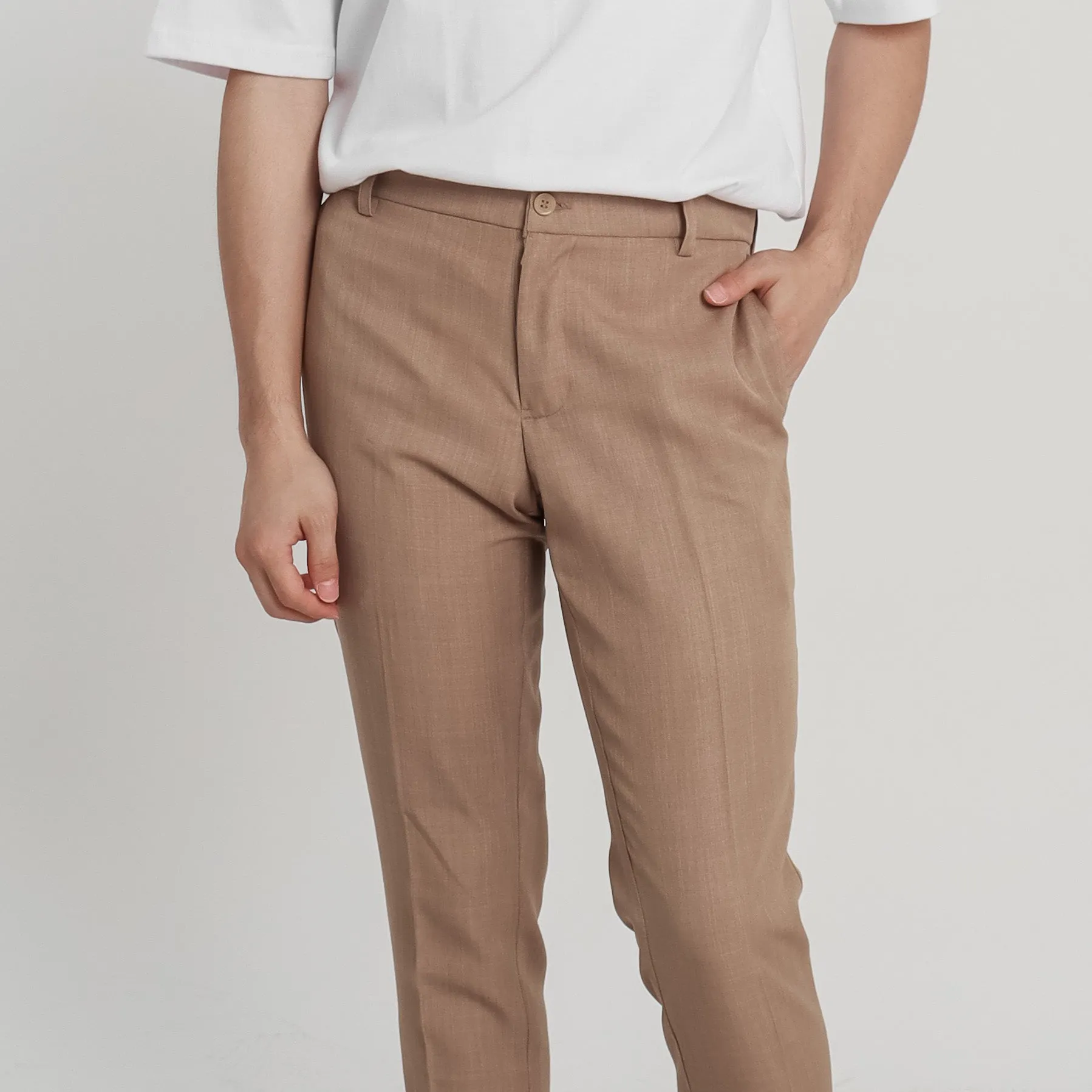 Urban Light Ankle Pants  - Light Khaki