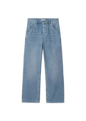 W Simple Pant - Blue Light True Washed