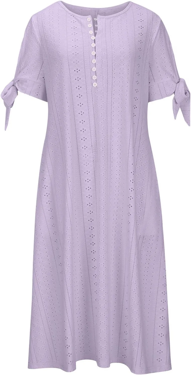Wedding Guest Dresses for Women Casual Solid Color Wrap Maxi Dress Feminine V-Neck Beach Vacation Cruise Outfits