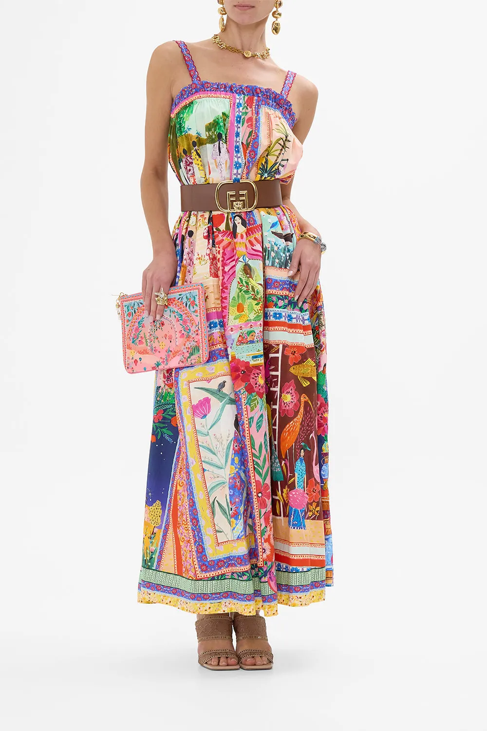 WIDE STRAP SUNDRESS ROEQIYAS REALM