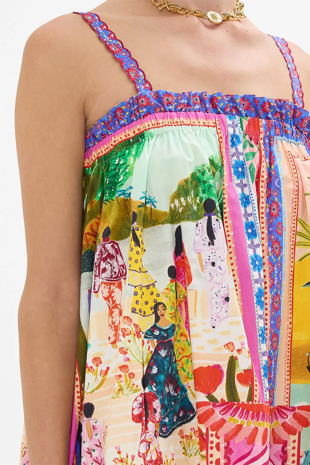 WIDE STRAP SUNDRESS ROEQIYAS REALM