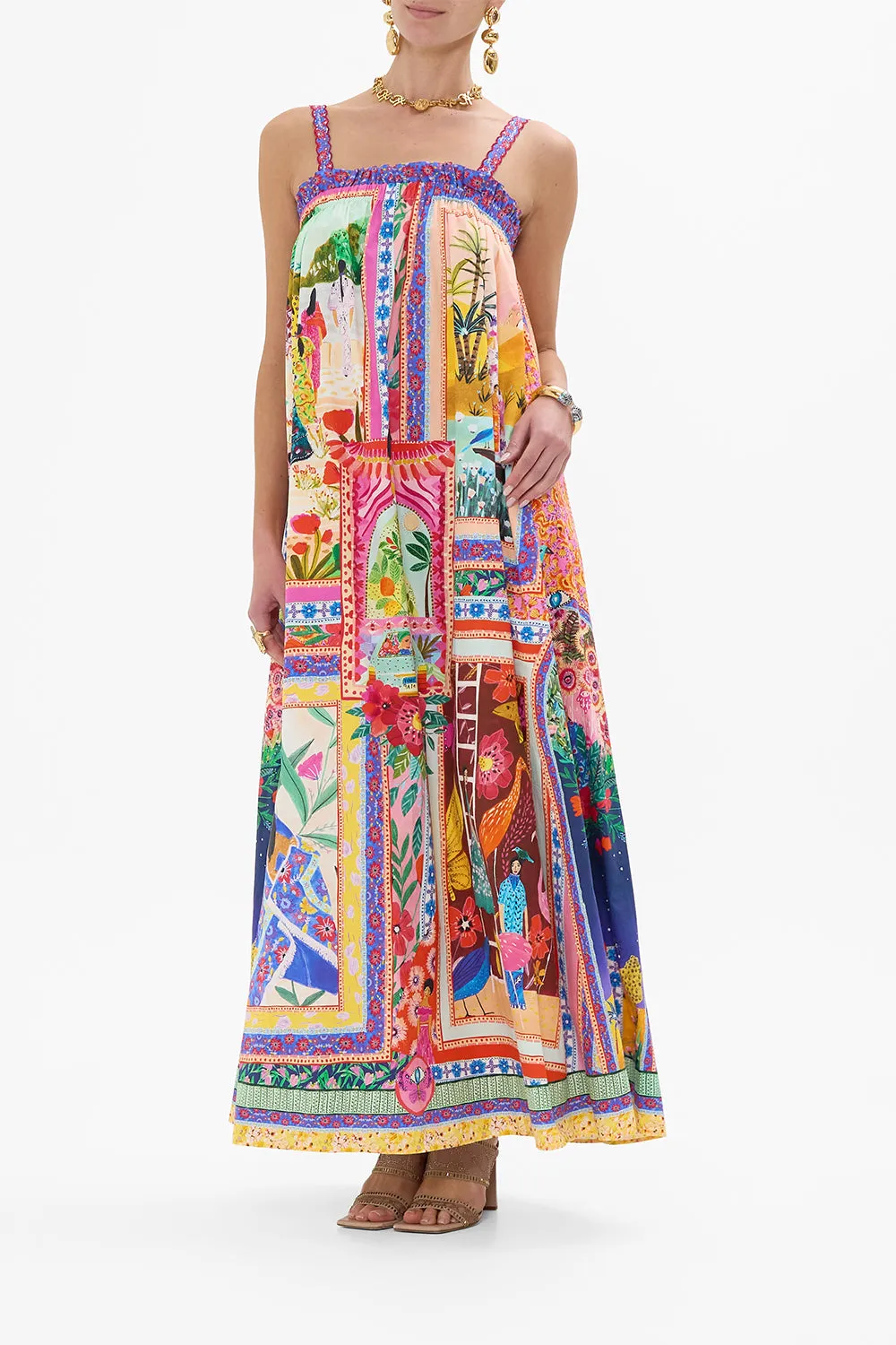 WIDE STRAP SUNDRESS ROEQIYAS REALM